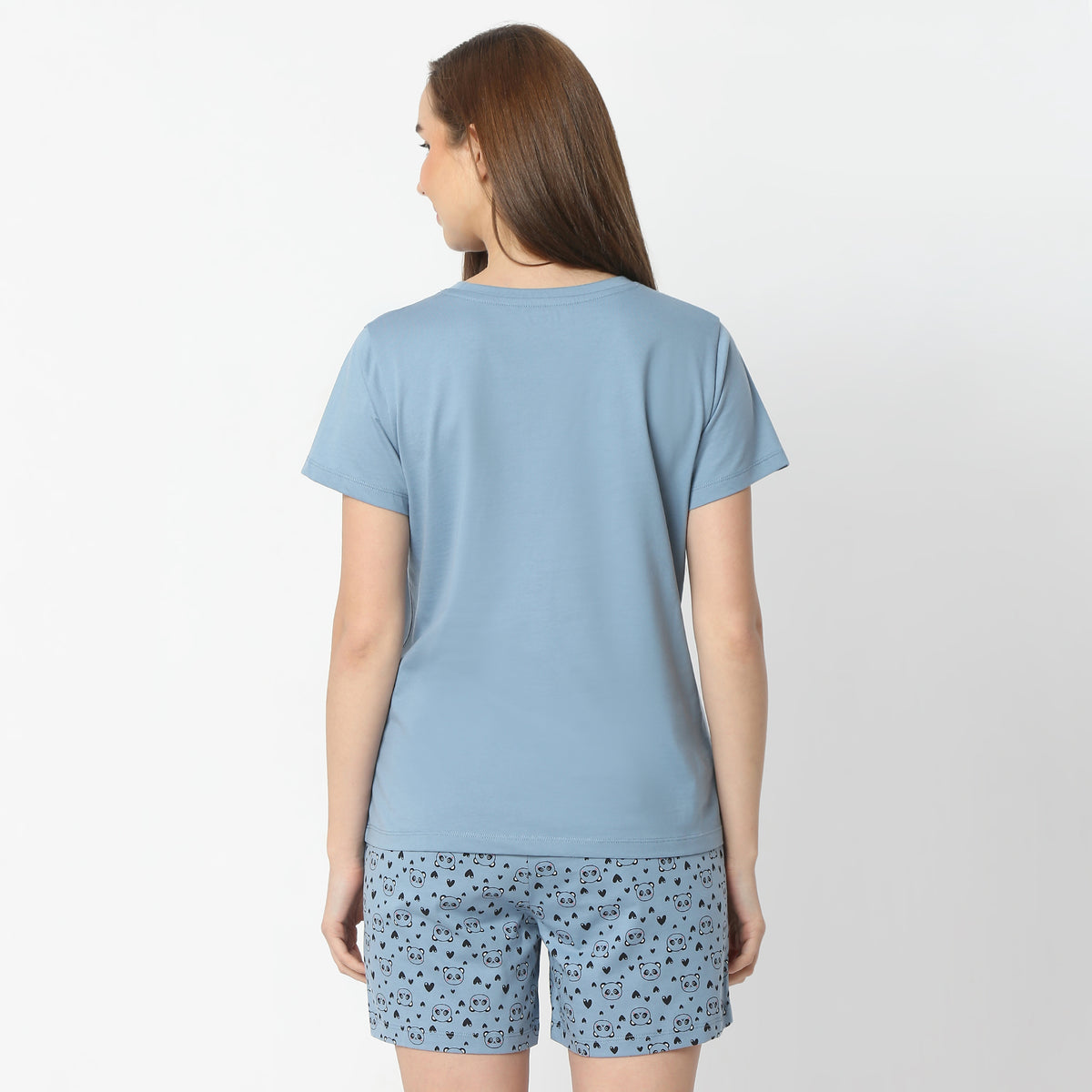 Regular Fit Printed Round Neck Regular Length T-Shirt