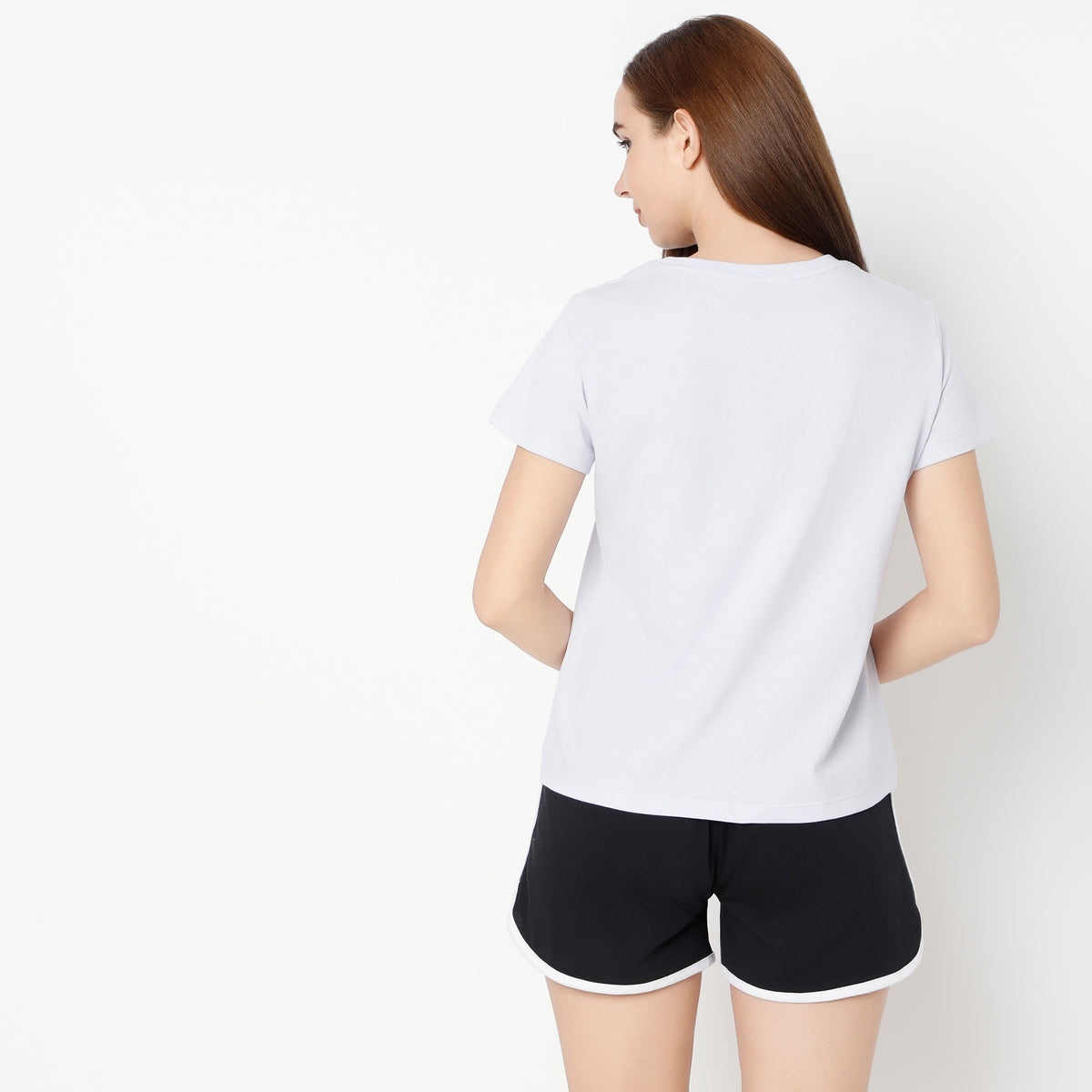 Regular Fit Printed Round Neck T-Shirt