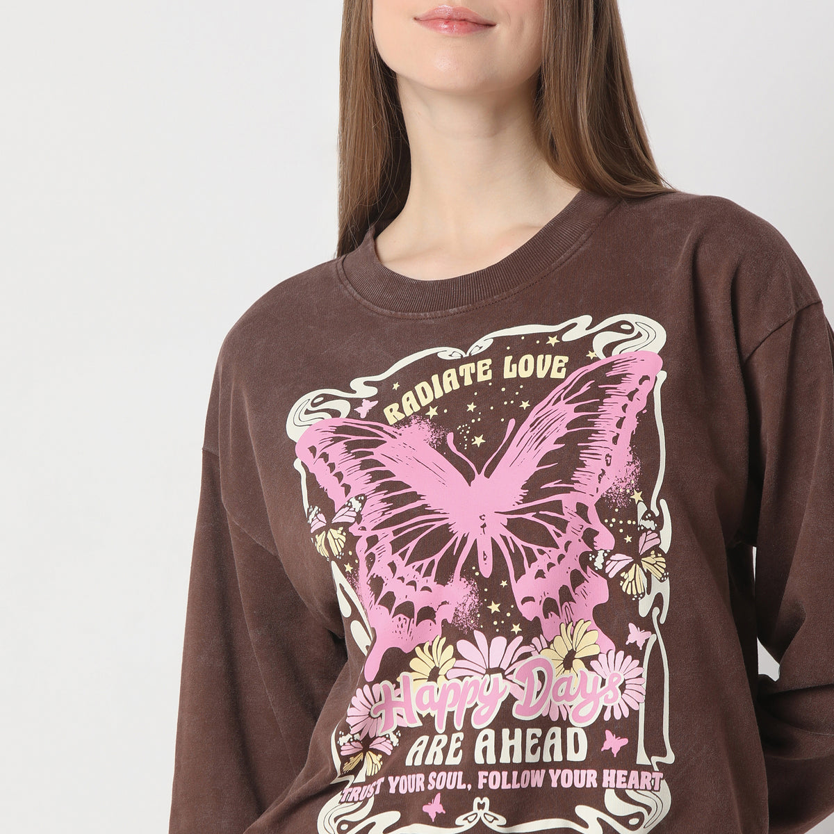 Boxy Fit Graphic Regular Length Sweat Tee