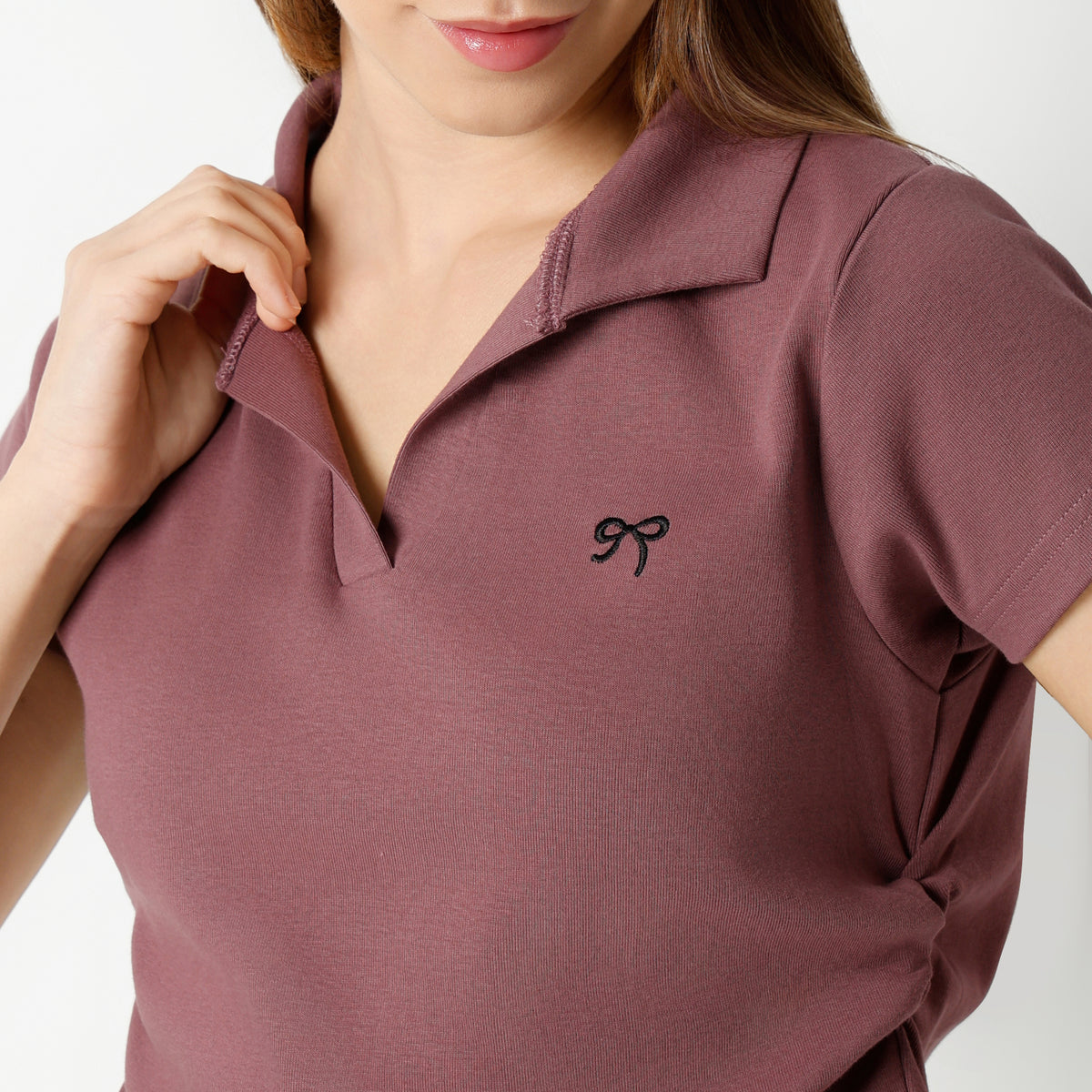 Slim Fit Solid Short Length T-Shirt