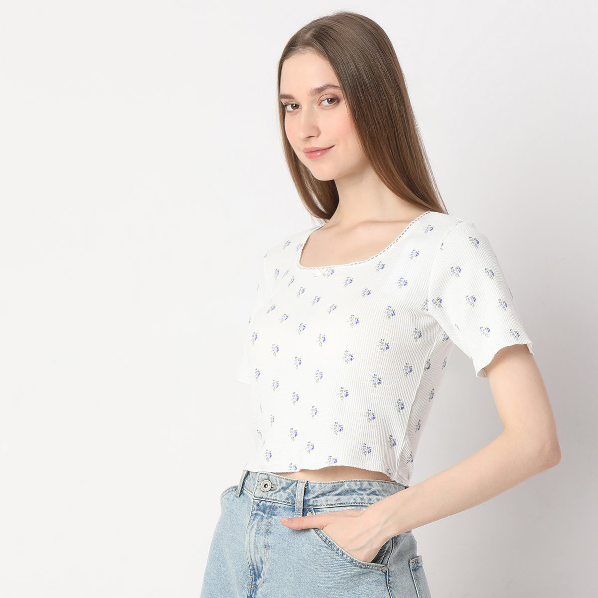 Slim Fit Printed Regular Length T-Shirt