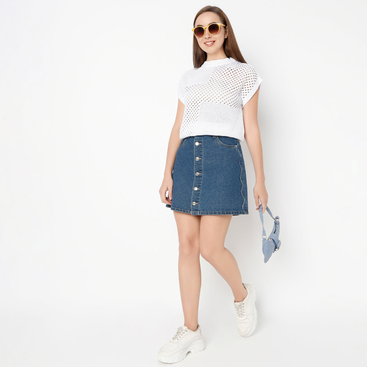 Regular Fit Solid Round Neck T-Shirt