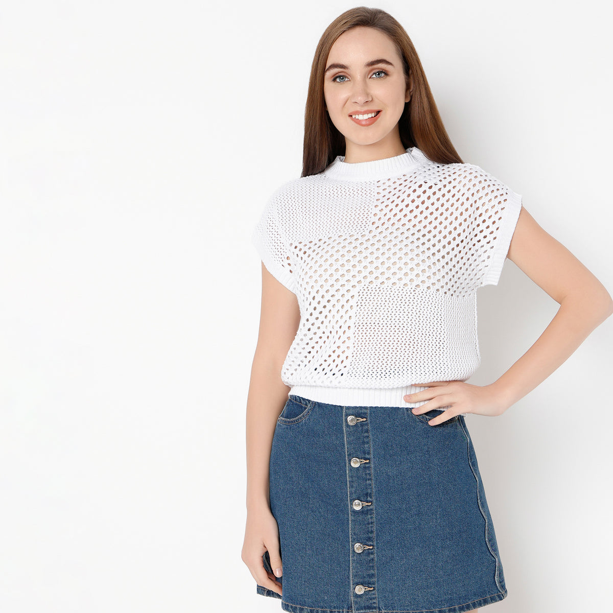 Regular Fit Solid Round Neck T-Shirt