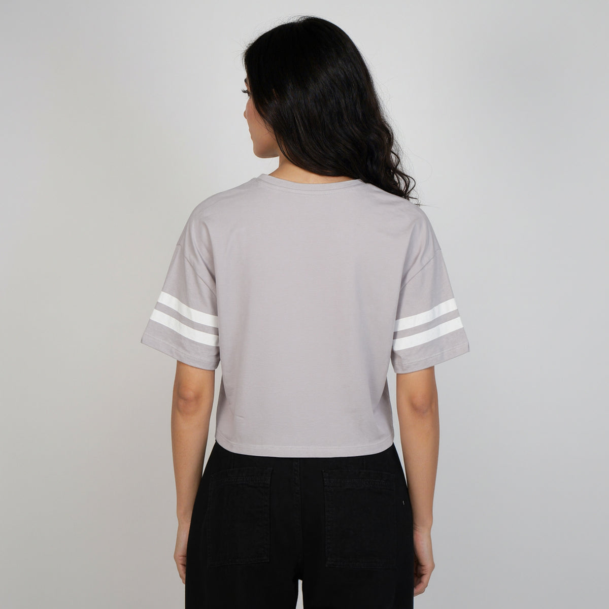 Cotton Graphic Crop Boxy T-Shirt