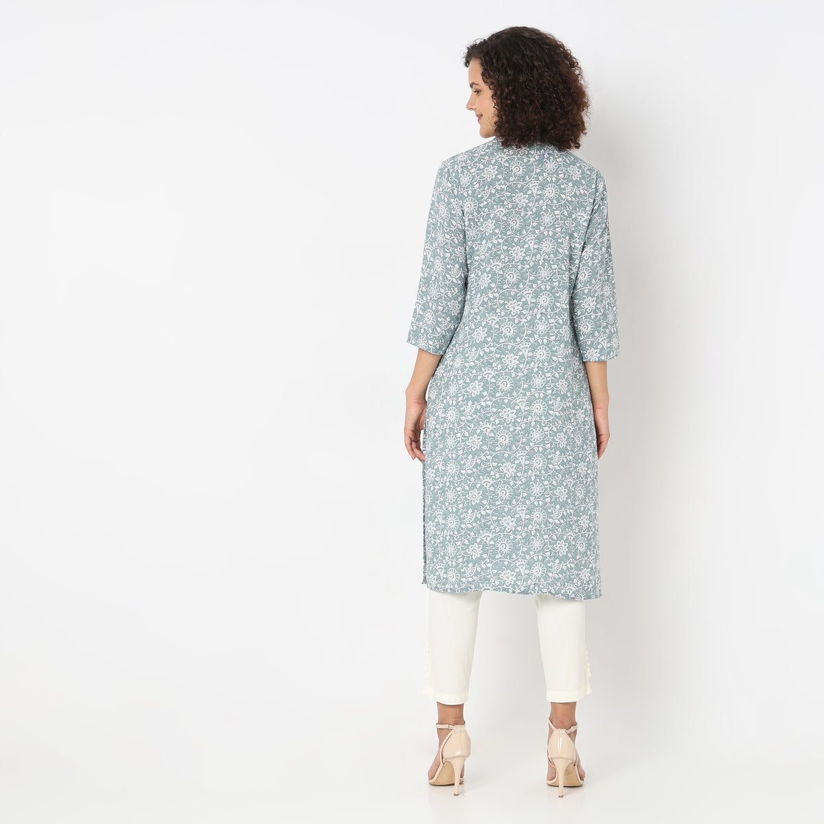 Straight Fit Printed Kurta
