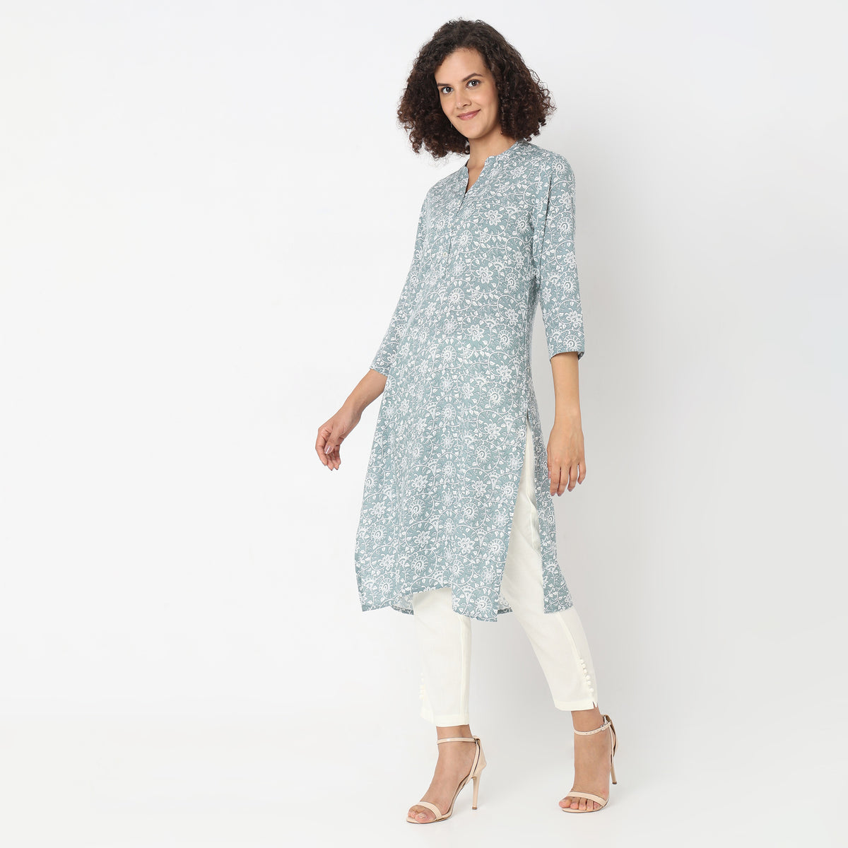Straight Fit Printed Kurta