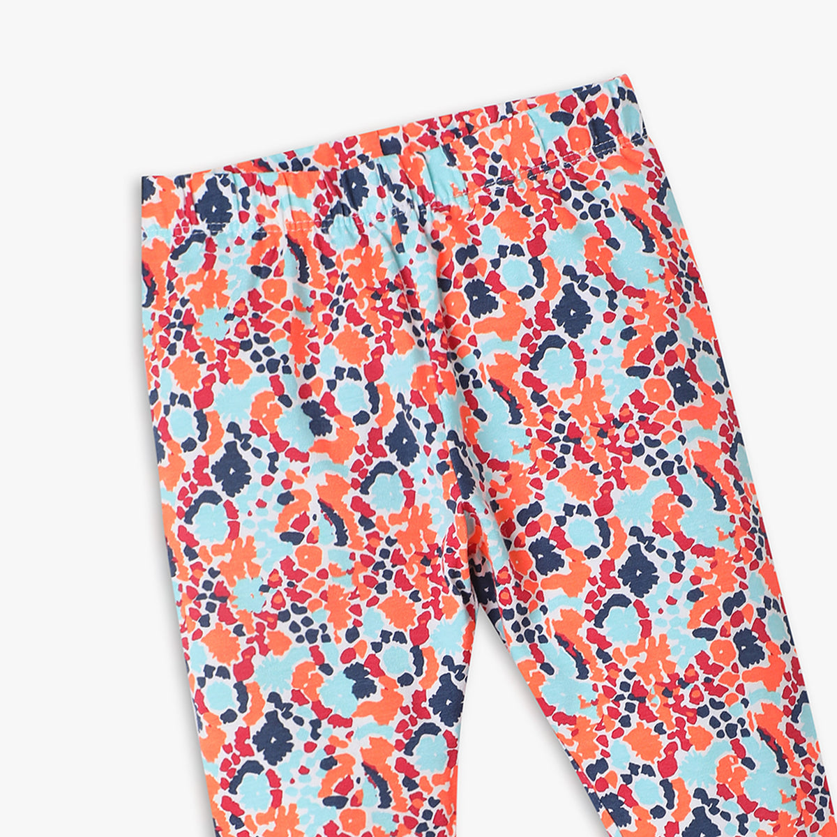 Girl's Skinny Fit Printed Mid Rise Leggings