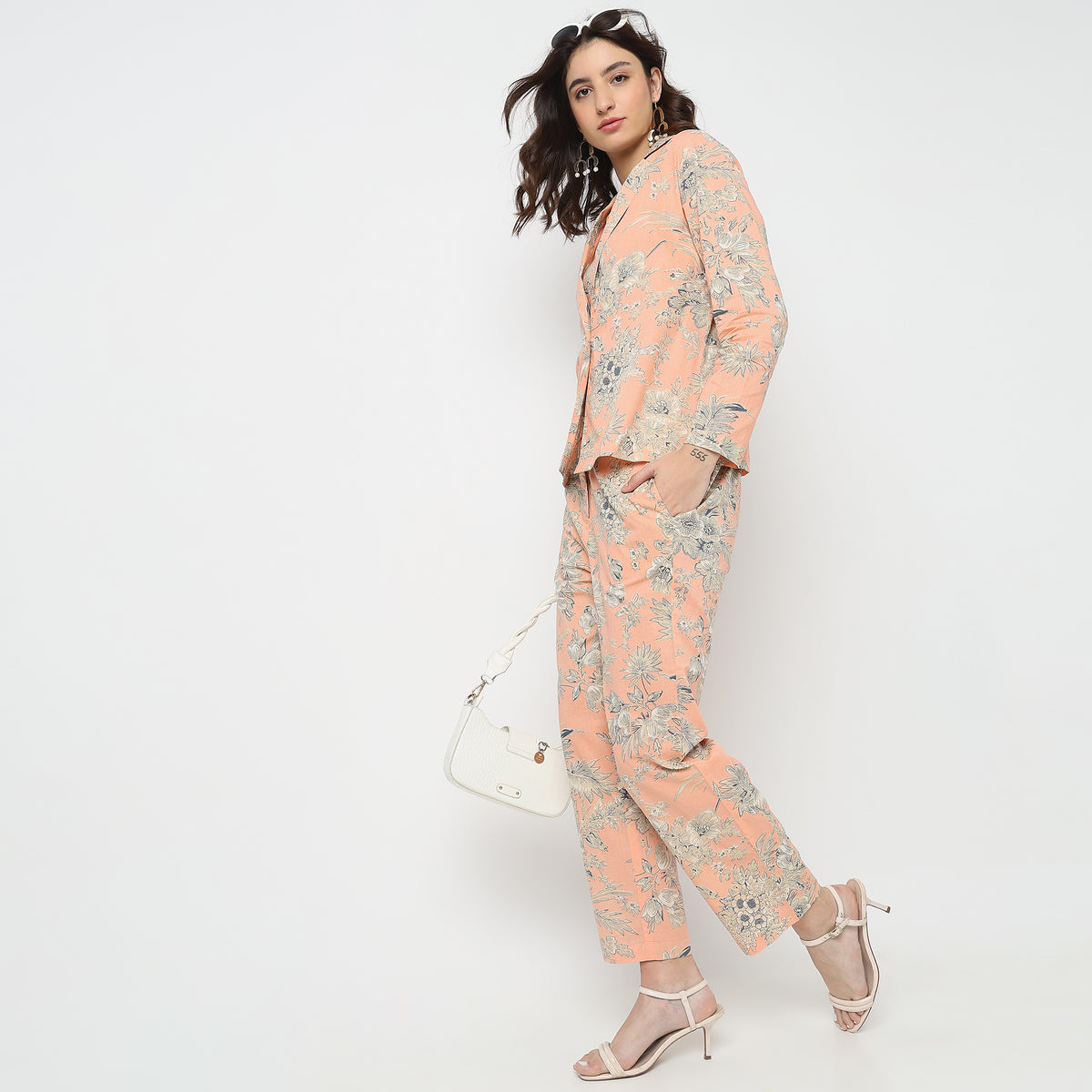 Straight Fit Floral Ethnic Sets