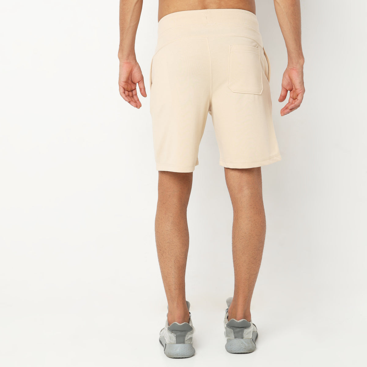 Solid Knee Length Shorts