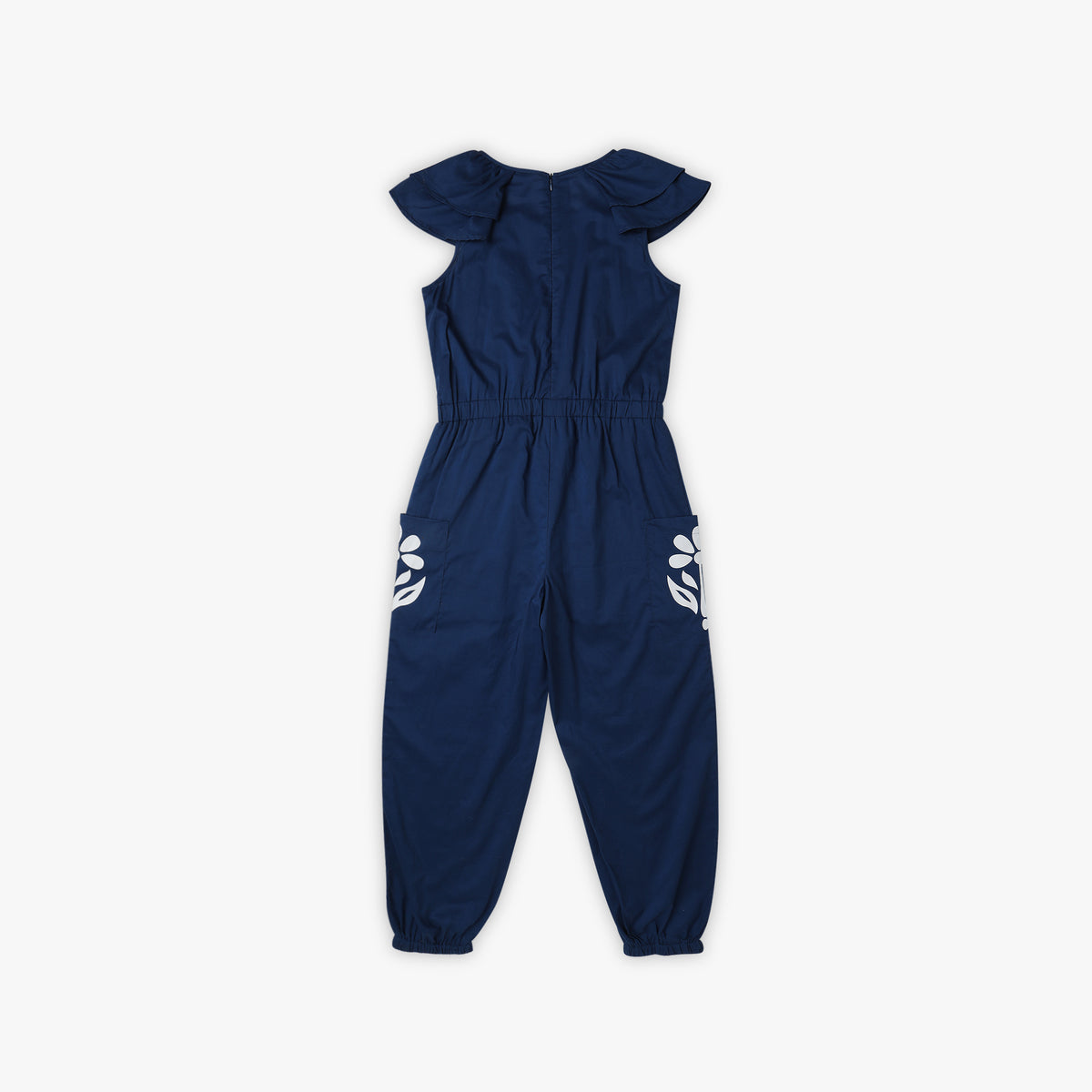 Girls Regular Fit Solid Jumpsuit