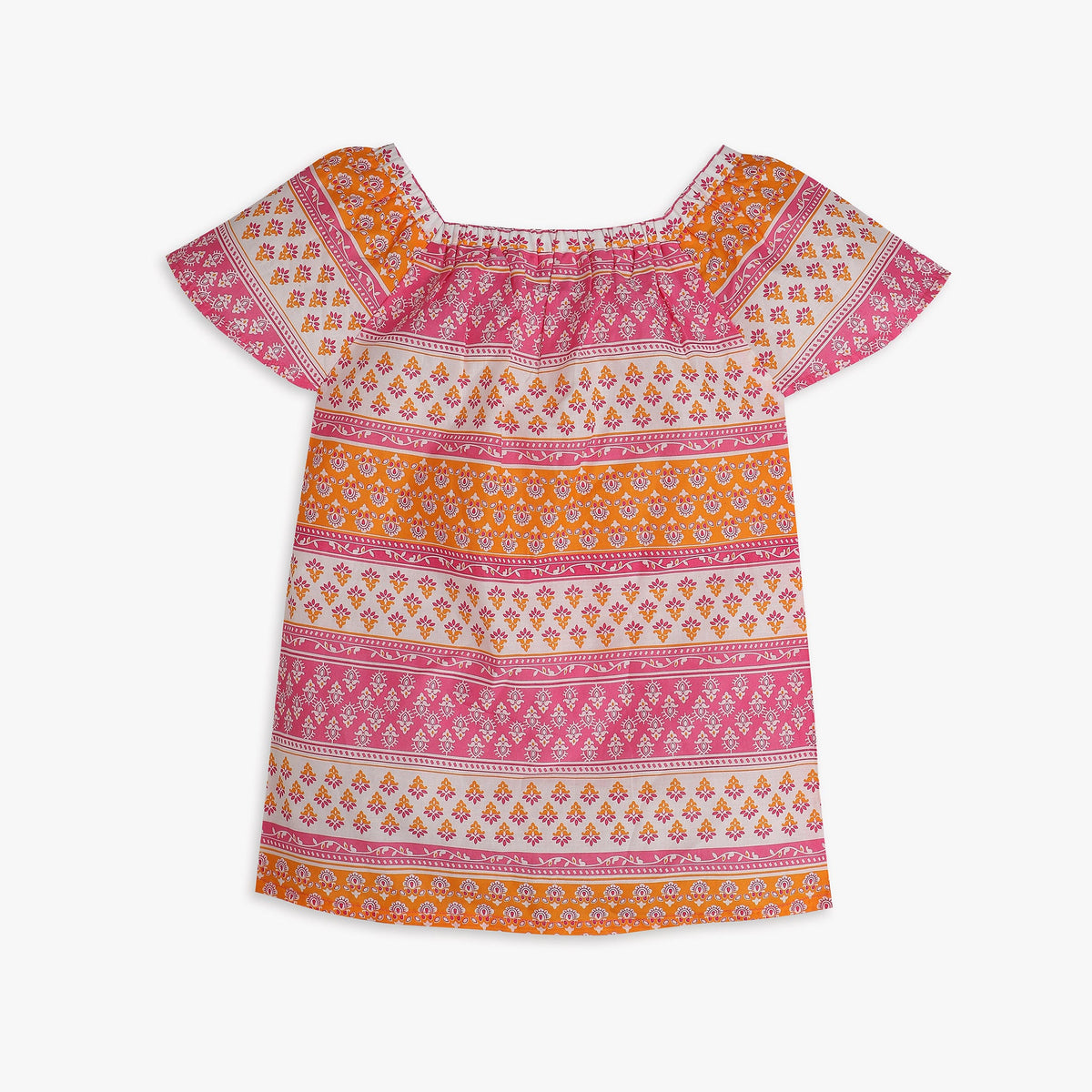 Girls Regular Fit Printed Top
