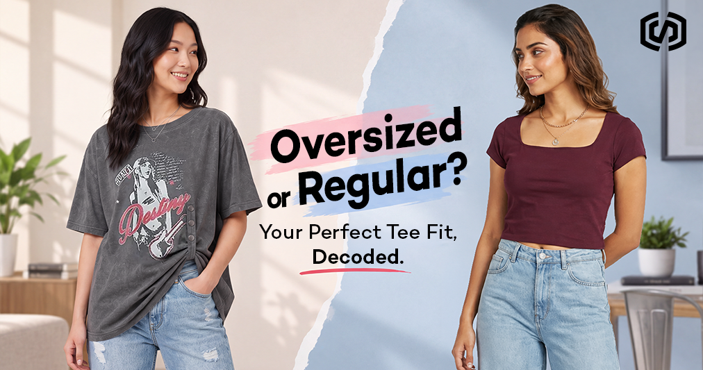 Oversized vs Regular Fit T-Shirt for Women: Which Size Should You Actually Buy?