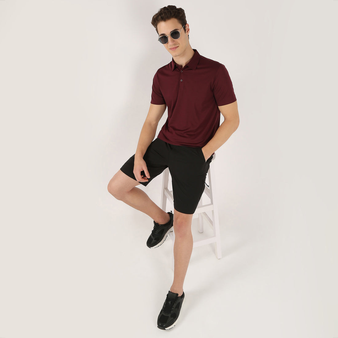 Ultra Club Poloᵉˣ - Luxury Blend Lightweight Bonded Collar T-Shirt