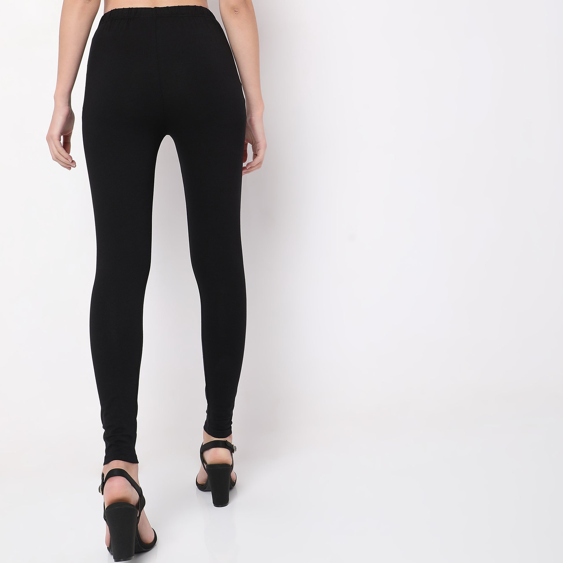 Buy Women Slim Fit Solid Ankle Length High Rise Leggings  - Style Union
