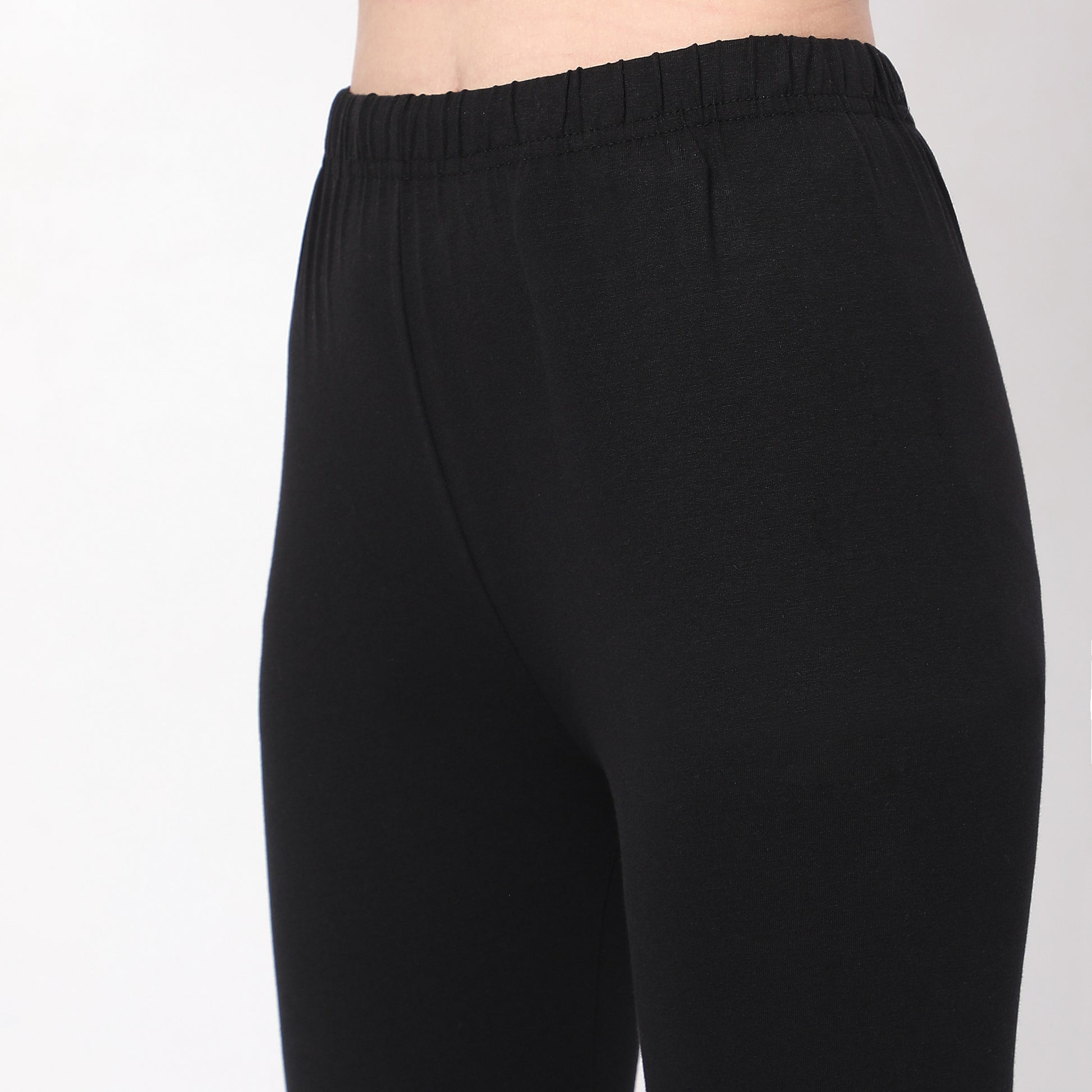 Buy Women Slim Fit Solid Ankle Length High Rise Leggings  - Style Union