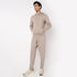 Regular Fit Solid Mid Rise Trackpants