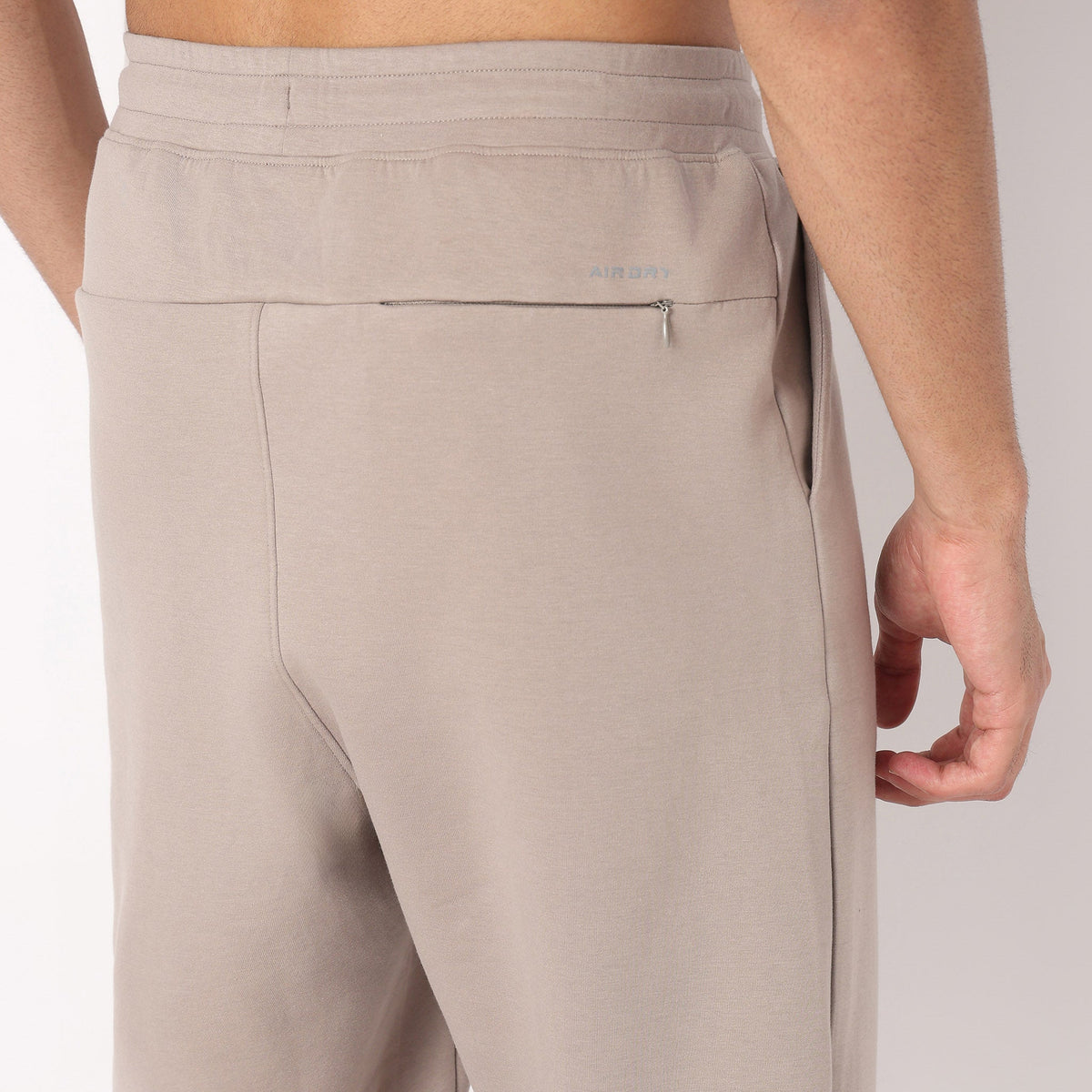 Regular Fit Solid Mid Rise Trackpants