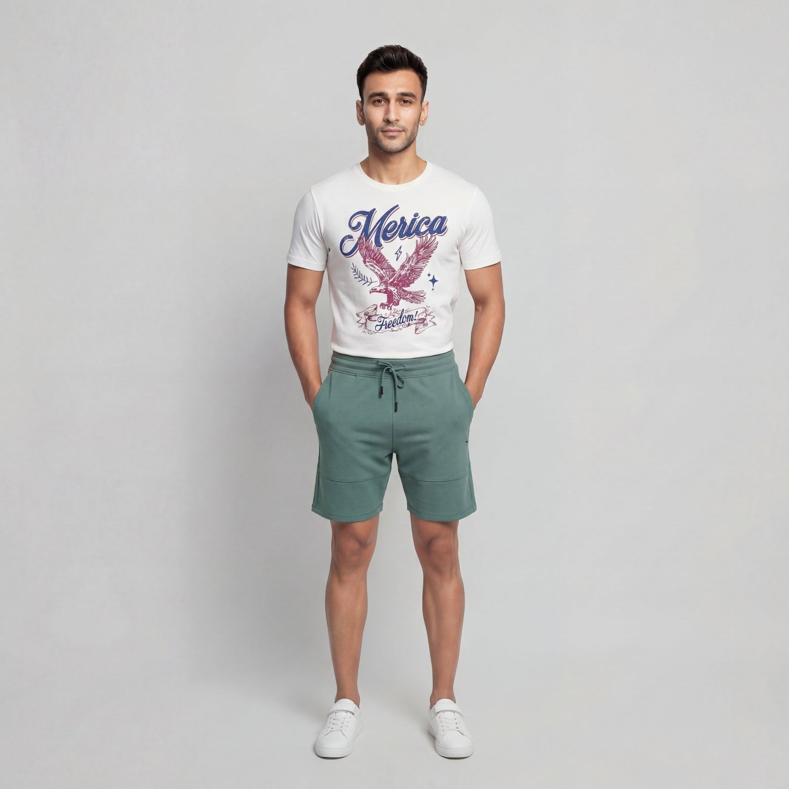 Solid Mid Rise Aero Shorts