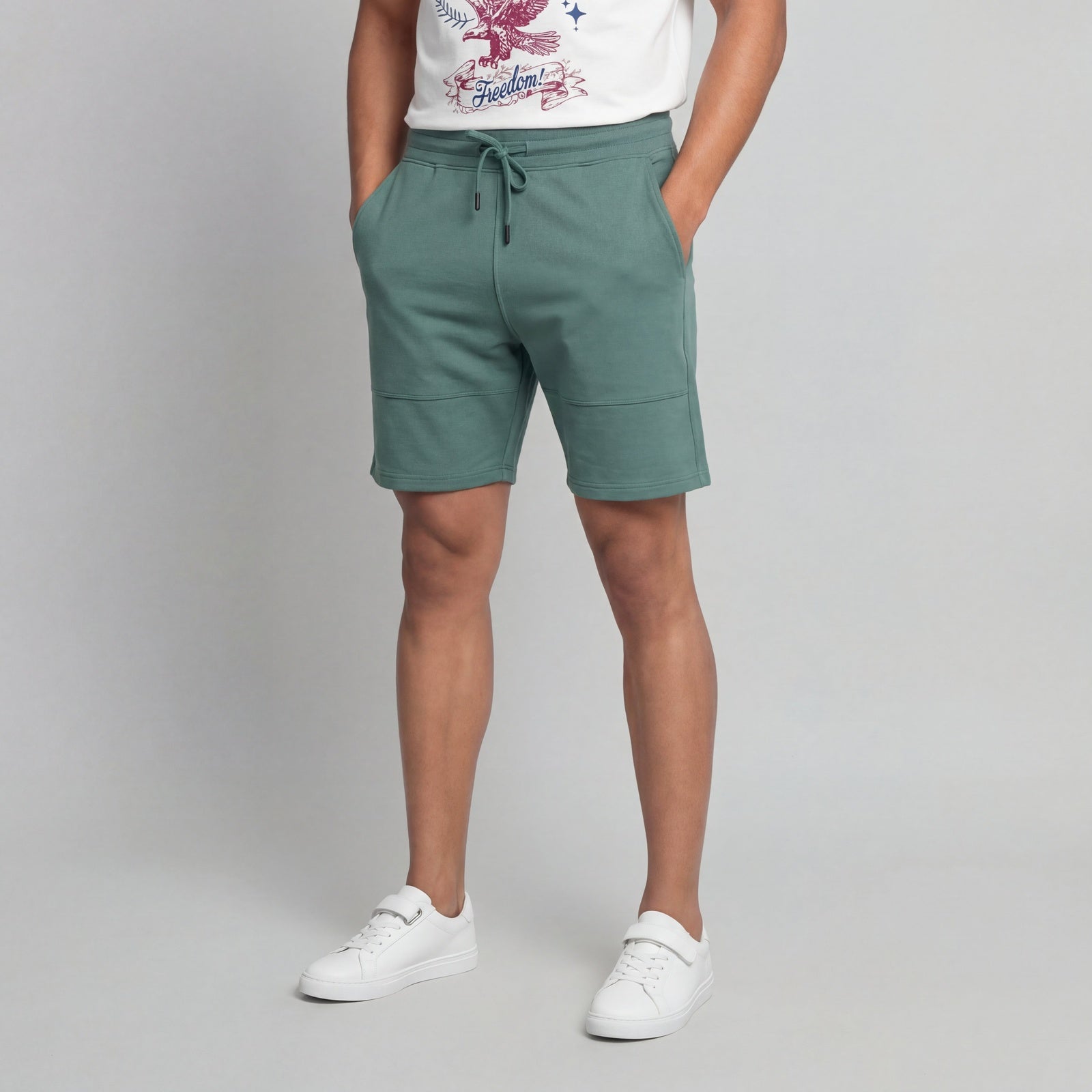 Solid Mid Rise Aero Shorts