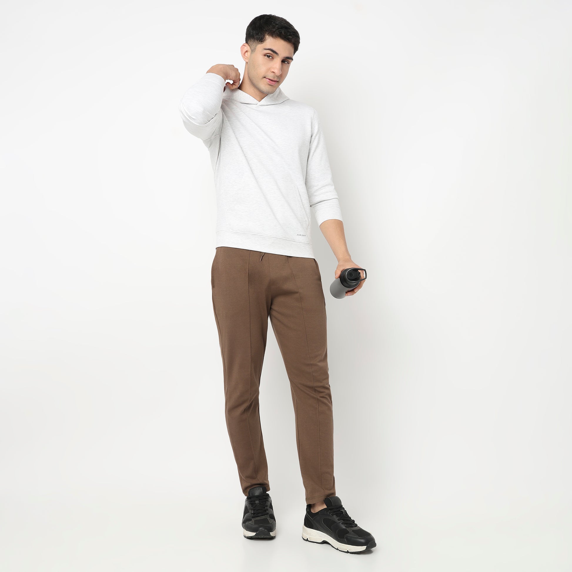 Regular Fit Solid Sweatshirt