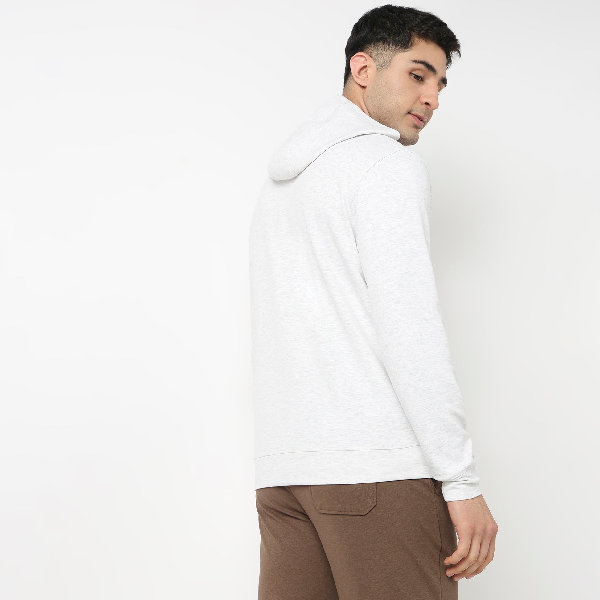 Regular Fit Solid Sweatshirt