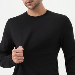 Air Dry Solid Crew Neck Sweat Tee