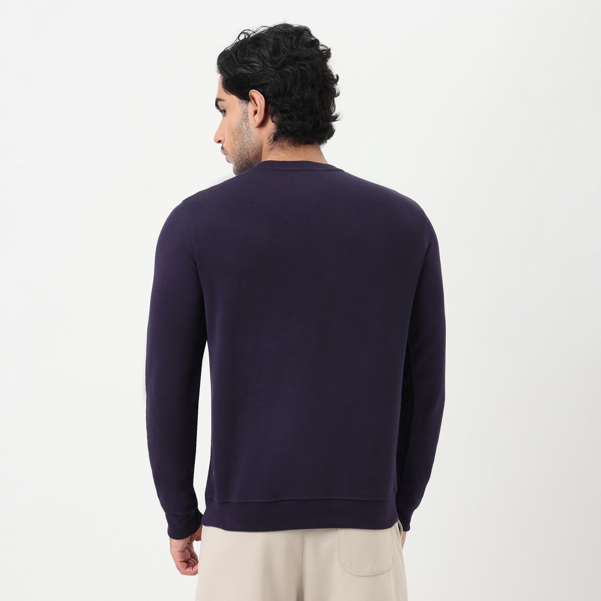 Air Dry Solid Crew Neck Sweat Tee