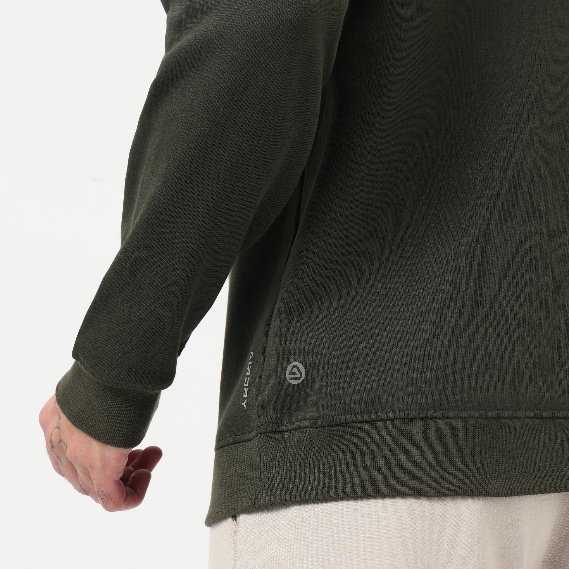 Air Dry Solid Crew Neck Sweat Tee