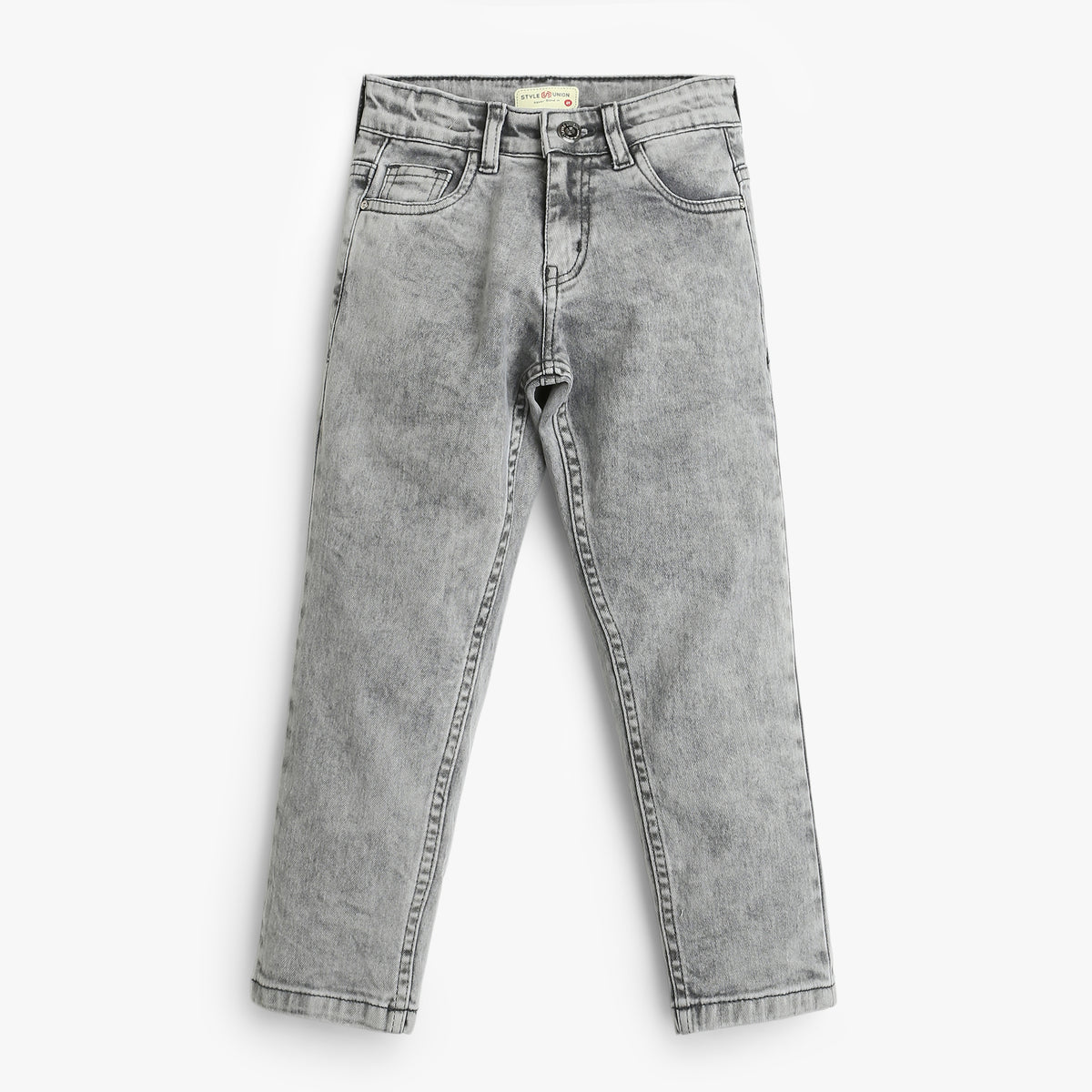 Boys Slim Fit Ball Washed Stone Jeans