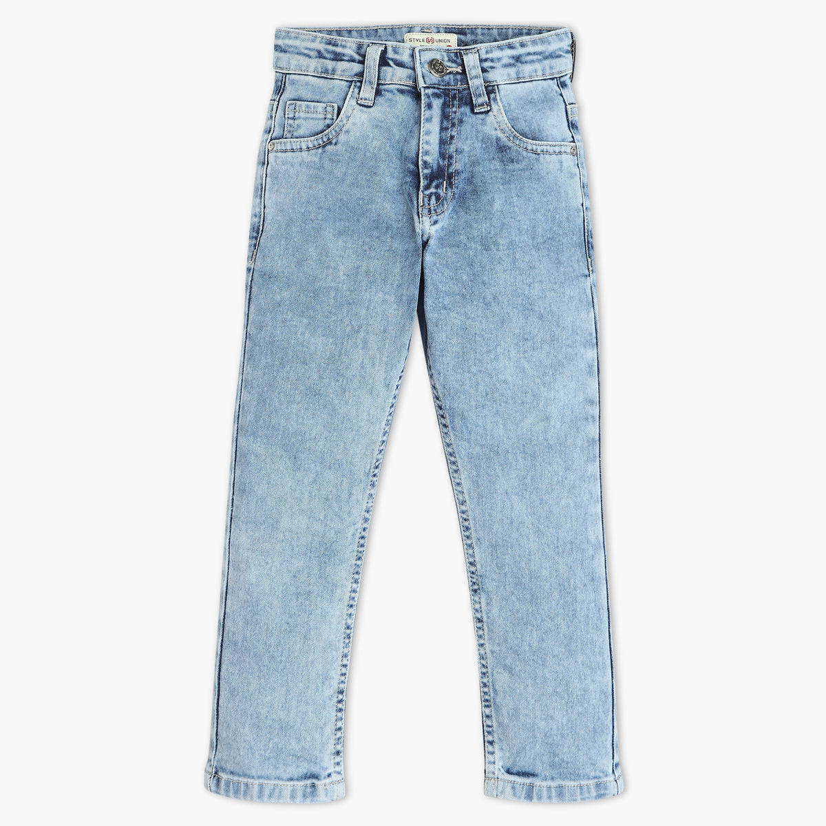 Boys Slim Fit Ball Washed Stone Jeans