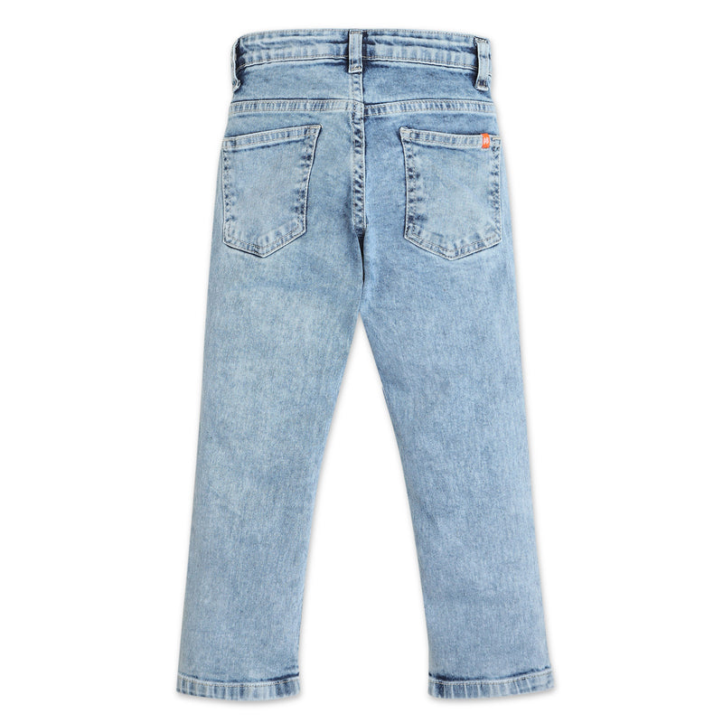 Boys Slim Fit Ball Washed Stone Jeans