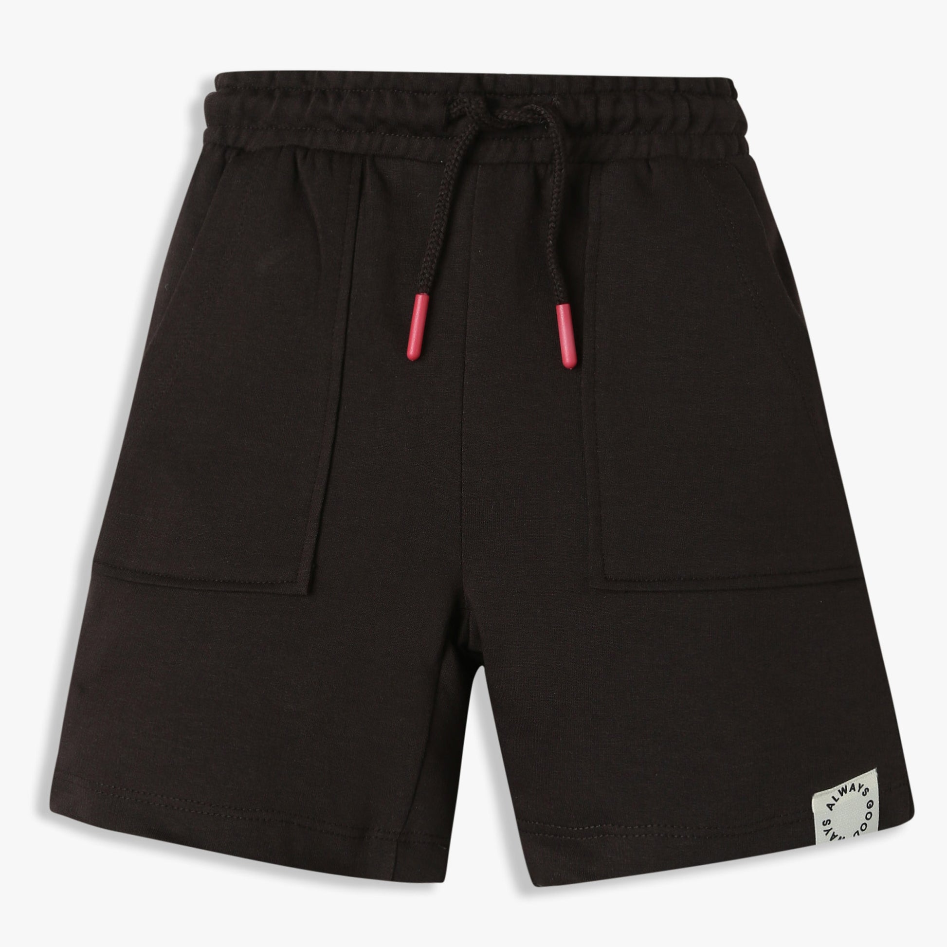 Boys Solid Cotton Shorts