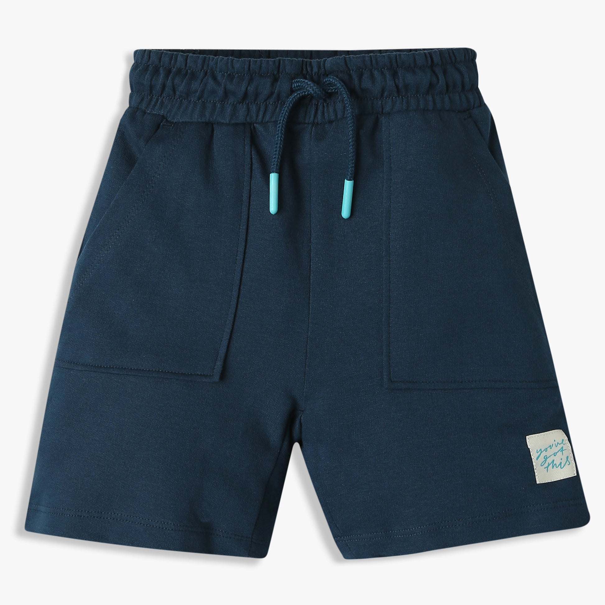 Boys Solid Cotton Shorts