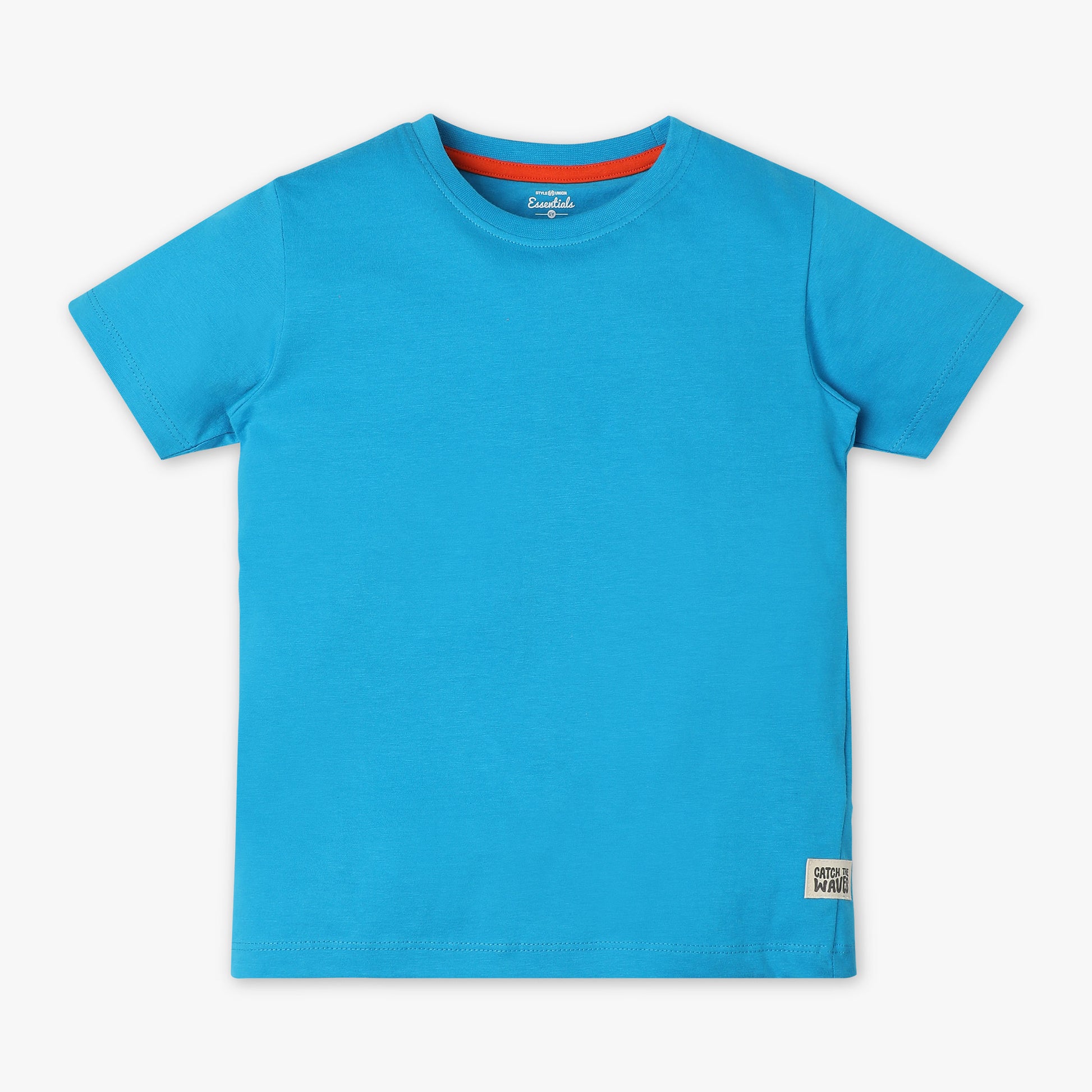 Boys Regular Fit Solid T-Shirt