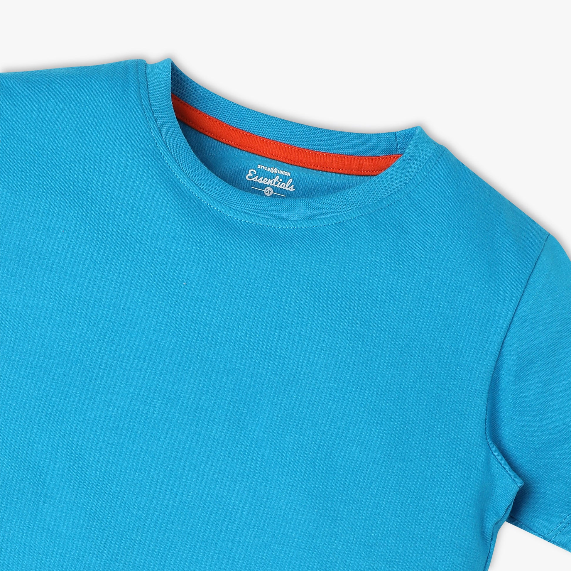 Boys Regular Fit Solid T-Shirt