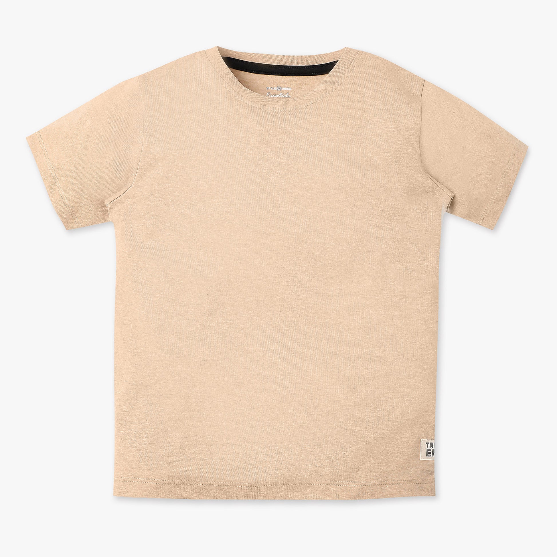 Boys Regular Fit Solid T-Shirt