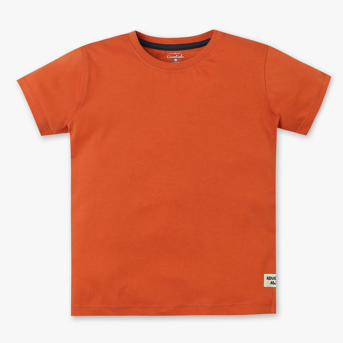 Boys Regular Fit Solid T-Shirt