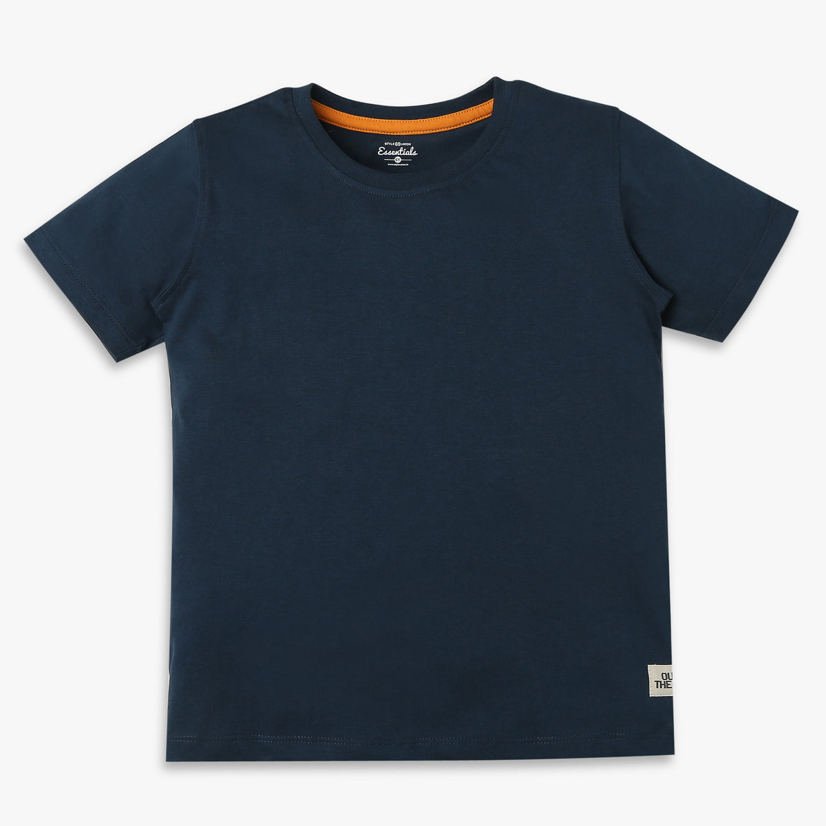 Boys Regular Fit Solid T-Shirt