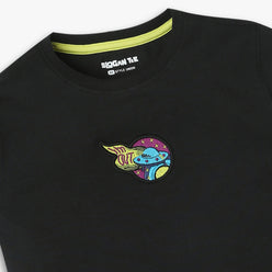 Boys Regular Fit Solid T-Shirt