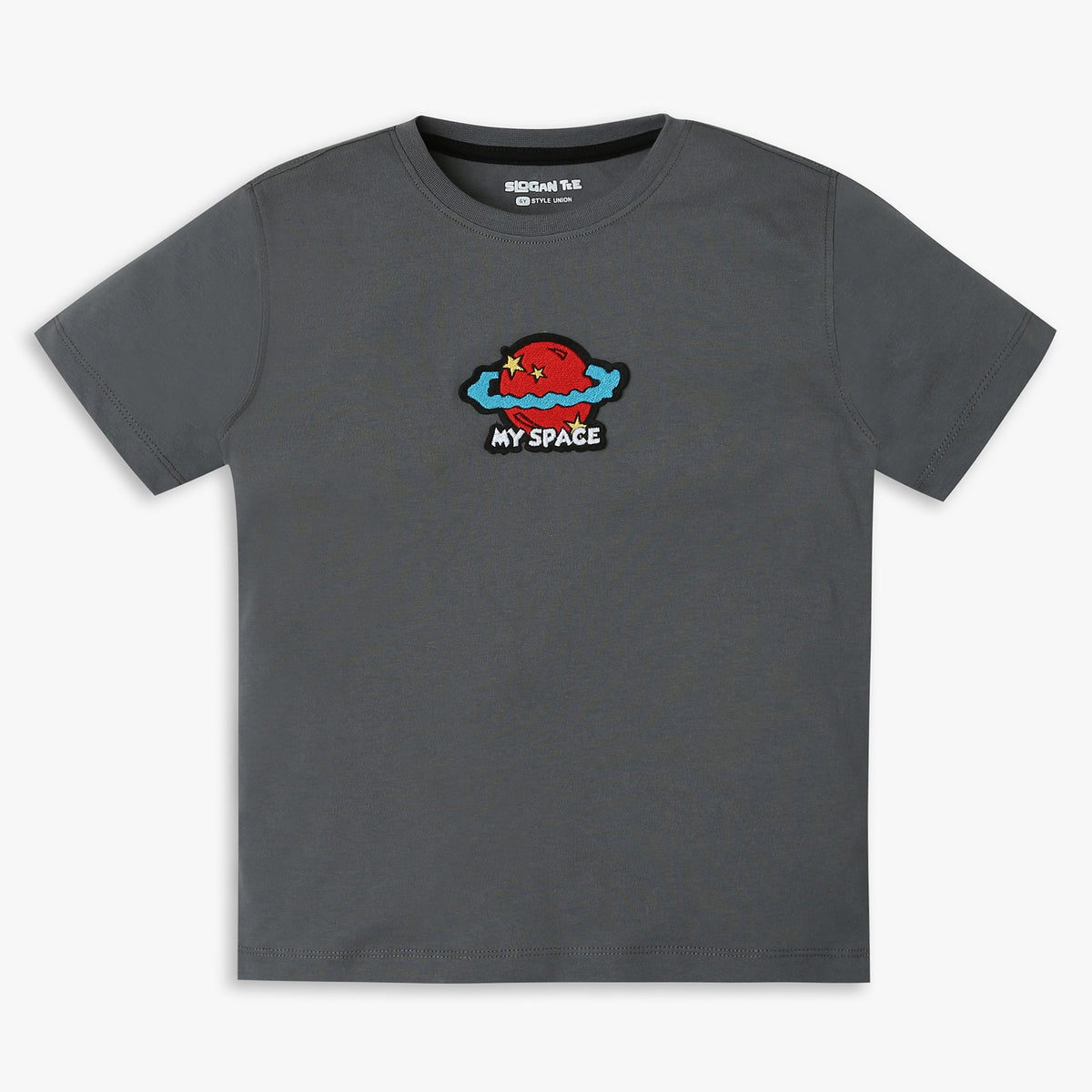 Boys Regular Fit Solid T-Shirt