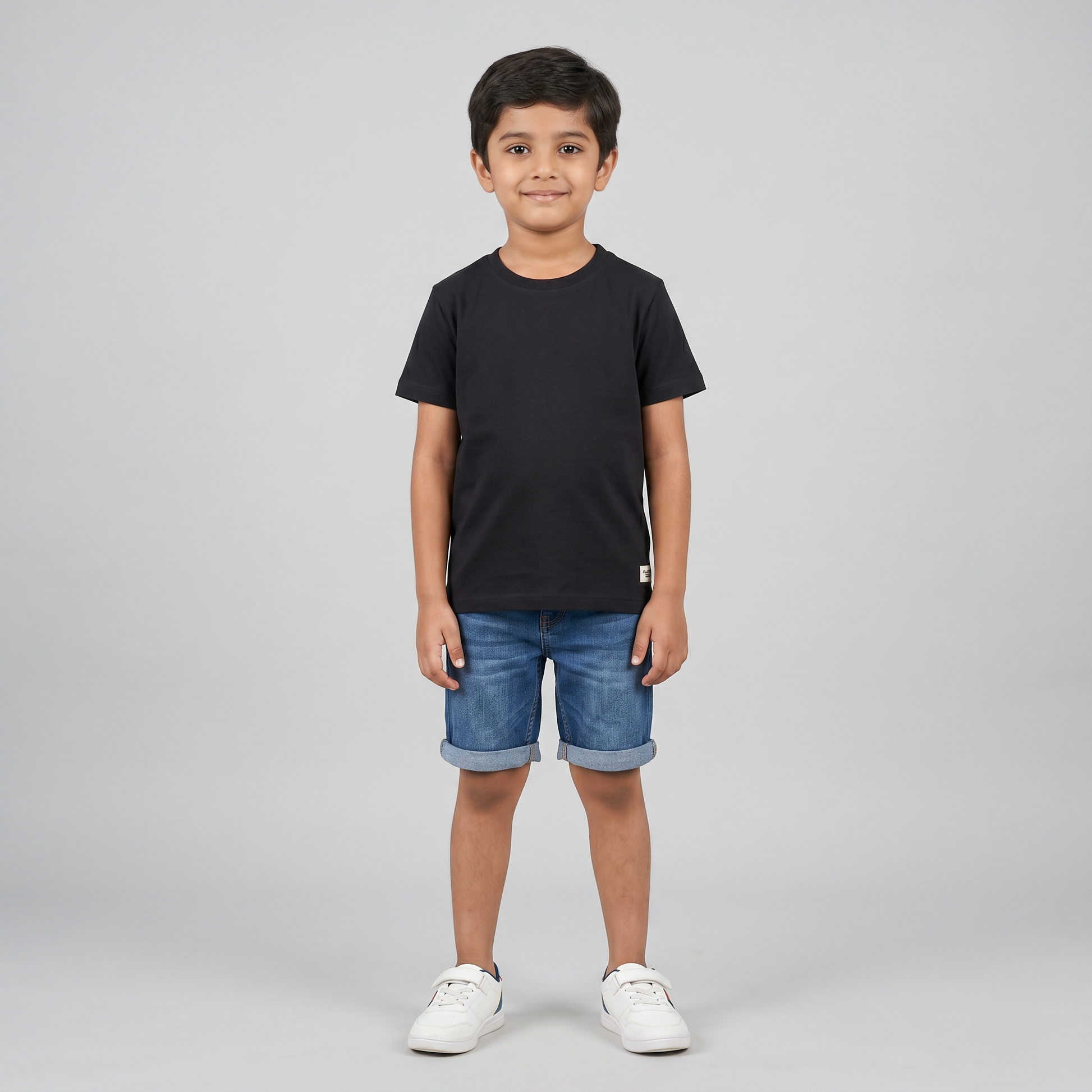 Boys Cotton Crew Neck T-Shirt