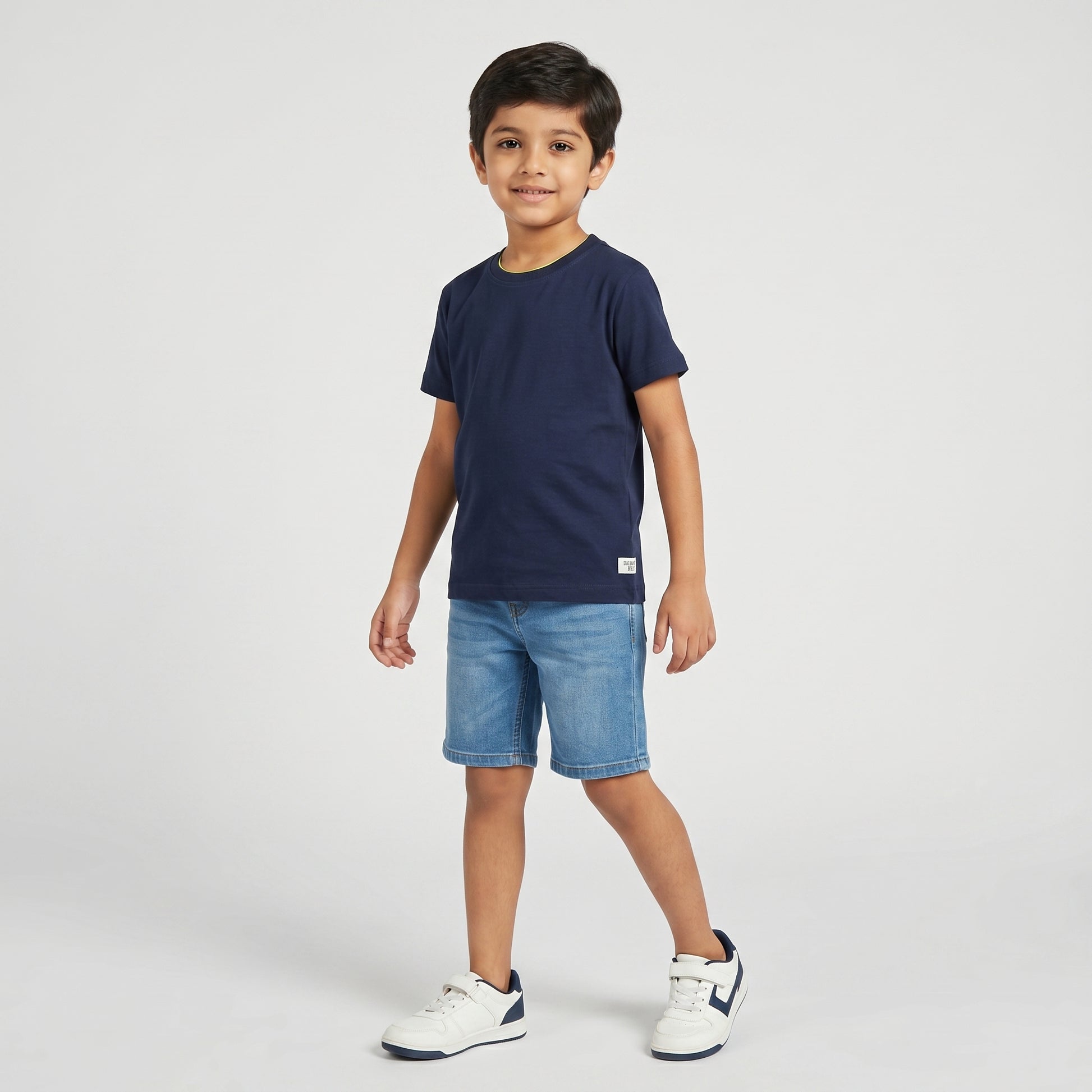 Boys Cotton Crew Neck T-Shirt