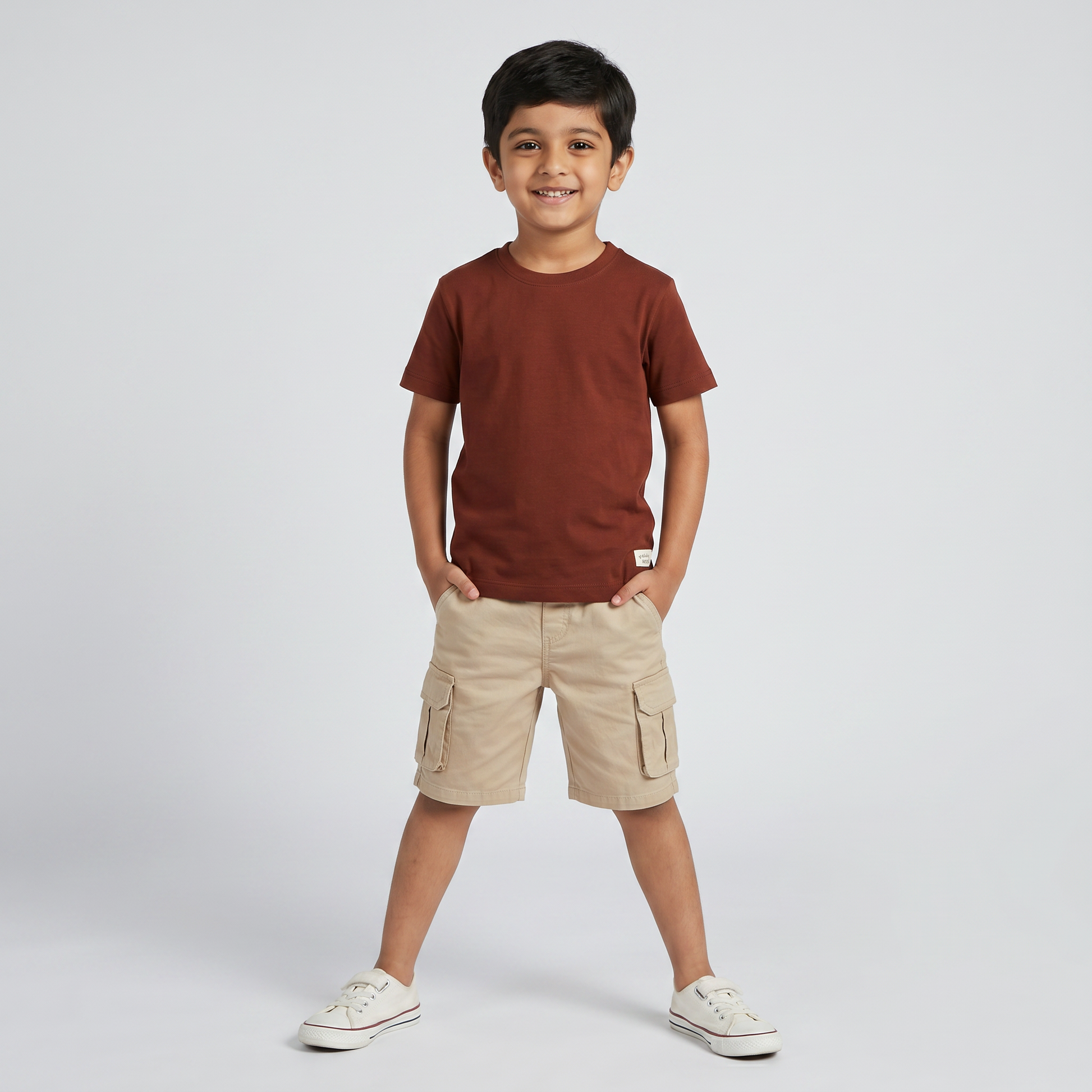 Boys Cotton Crew Neck T-Shirt