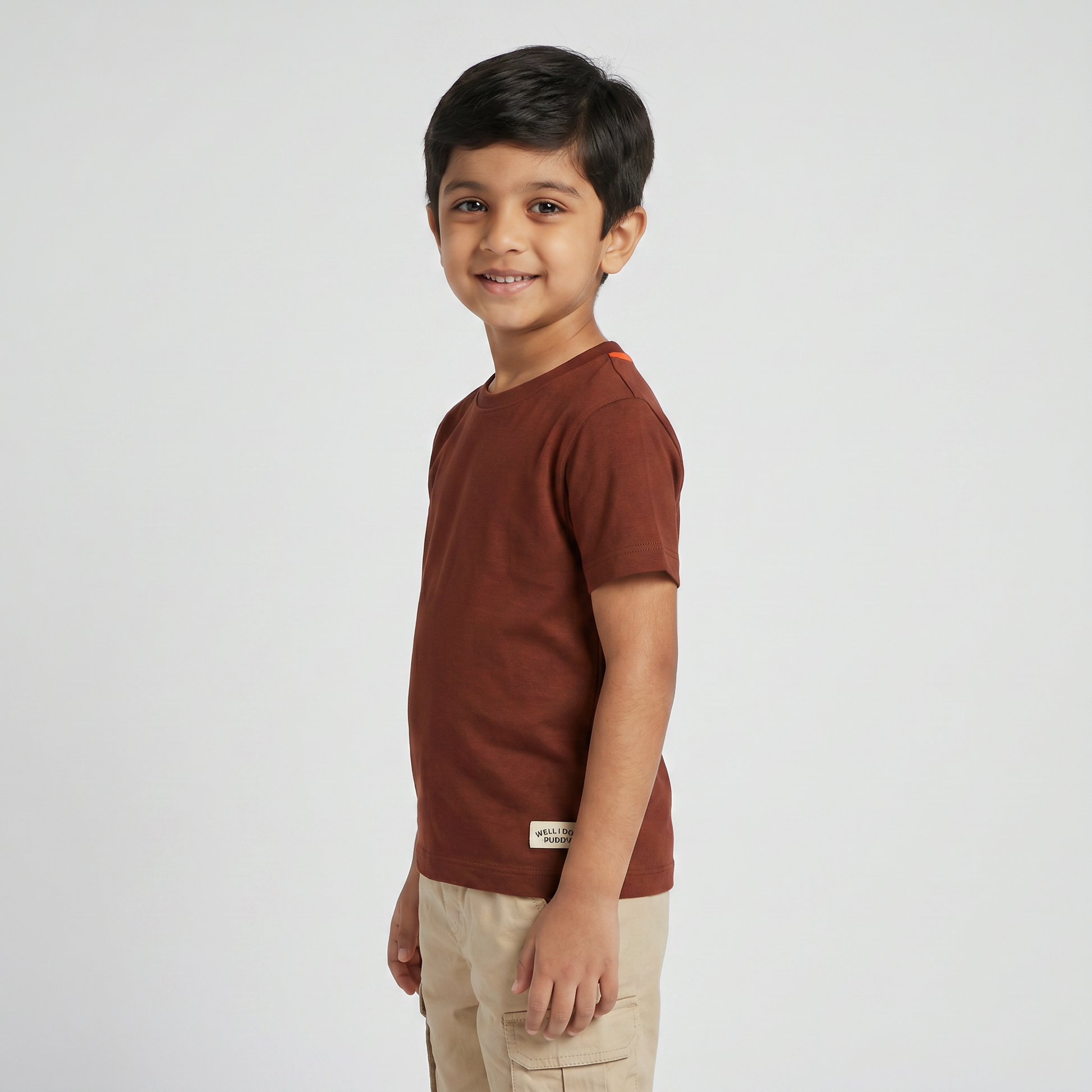 Boys Cotton Crew Neck T-Shirt