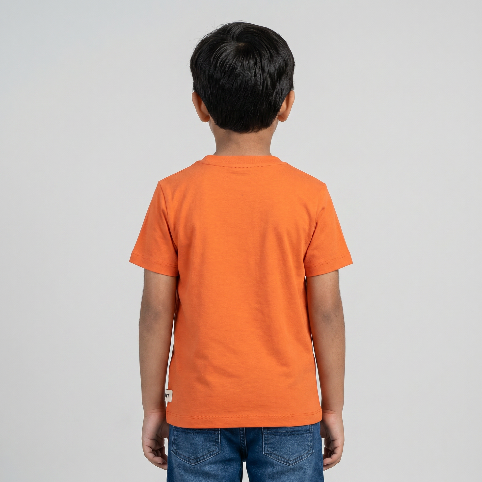 Boys Cotton Crew Neck T-Shirt