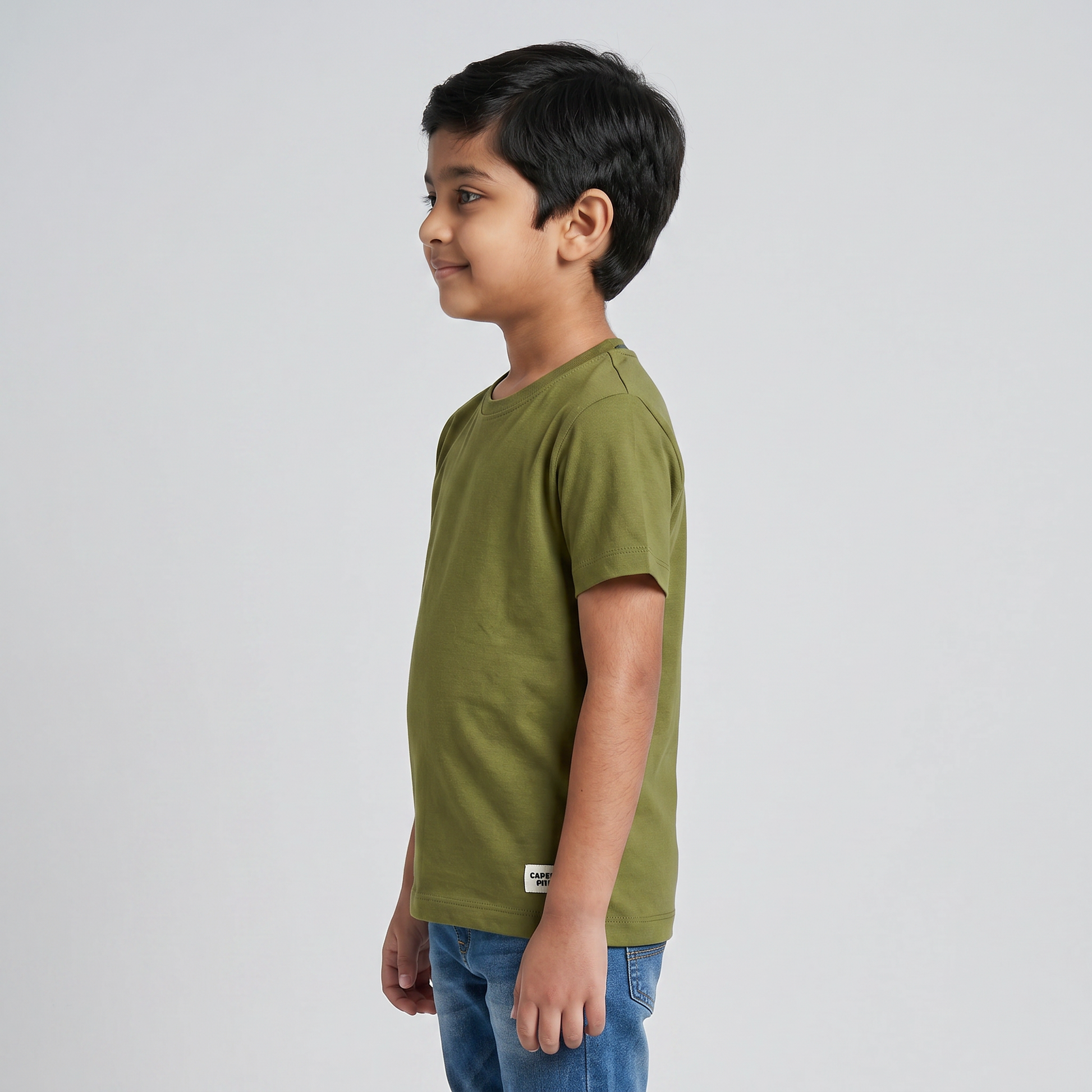 Boys Cotton Crew Neck T-Shirt