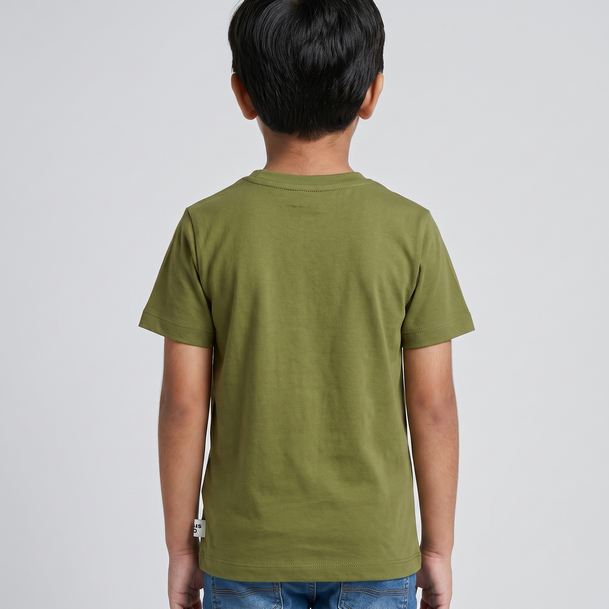 Boys Cotton Crew Neck T-Shirt
