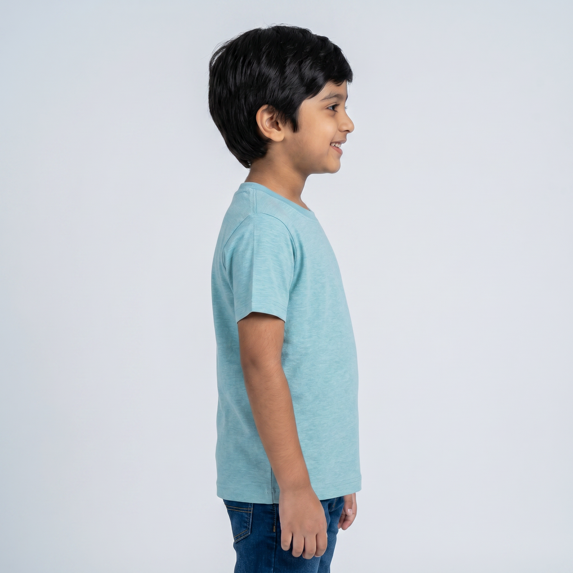 Boys Cotton Crew Neck T-Shirt