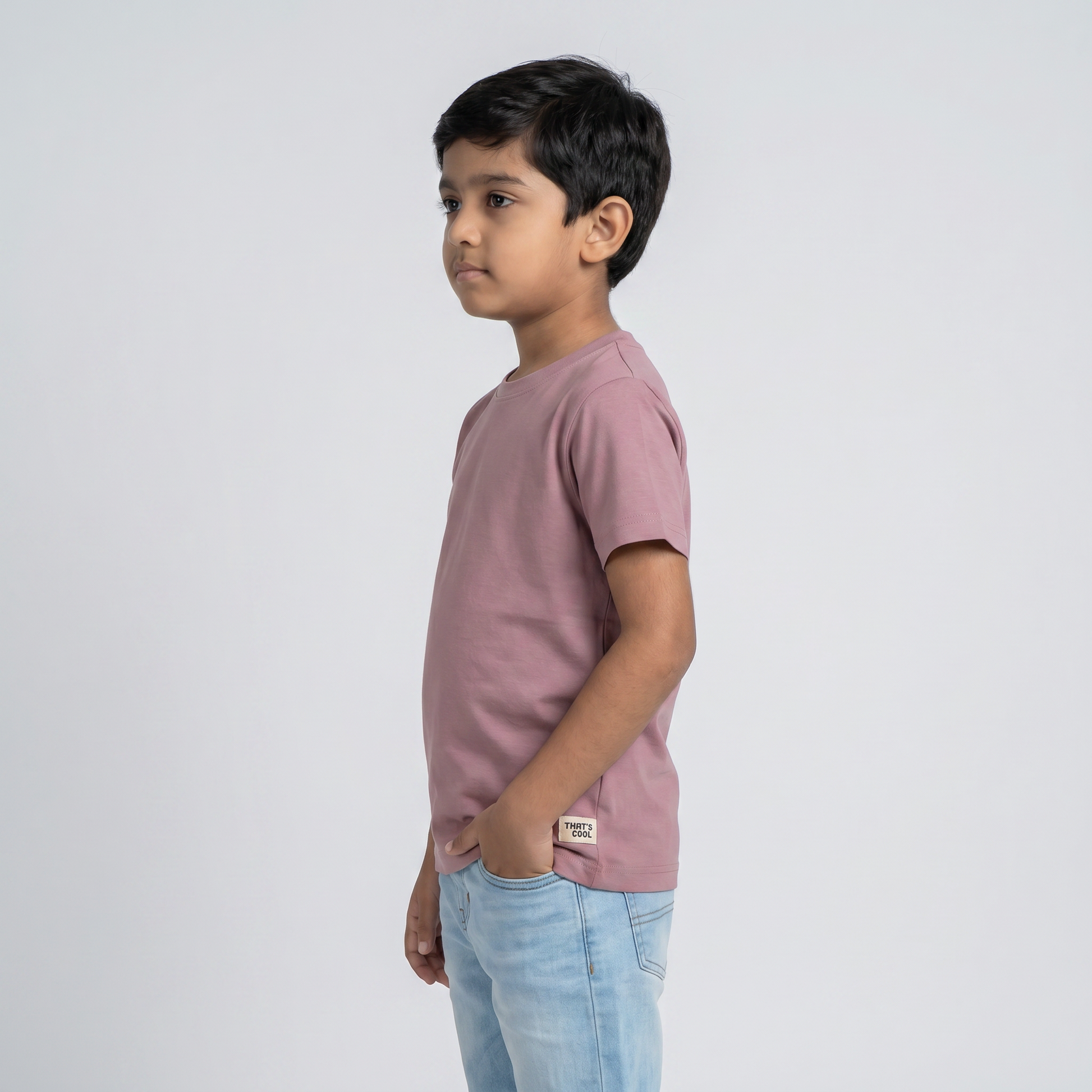 Boys Cotton Crew Neck T-Shirt