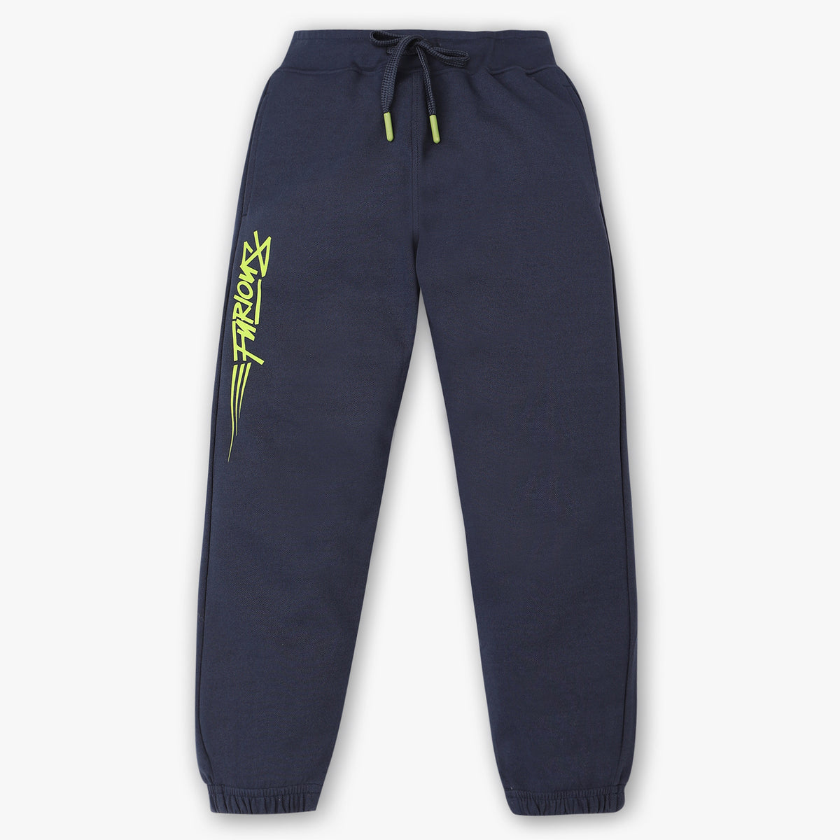 Boys Regular Fit Solid Mid Rise Trackpants